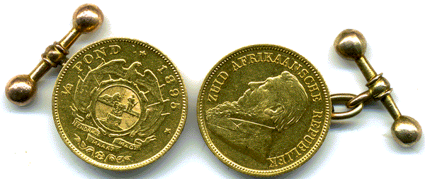 South Africa - Kruger half Pond cufflinks